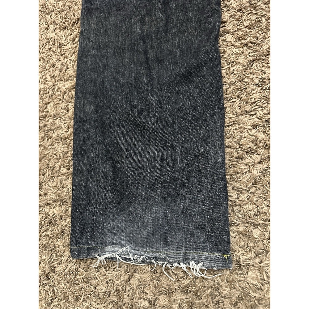Vintage Y2K Sean John Carpenter Pants Baggy Black Distressed Mens Size 36x26 - Picture 3 of 9